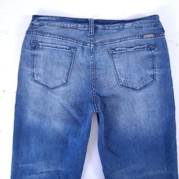 KanCan Mid Rise Skinny Distressed Zippered Pocket Jeans Size 30 - Picture 3 of 10